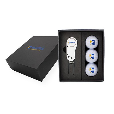 Flix Pro 2.0 Divot Tool & Golf Ball Mini Presentation Box