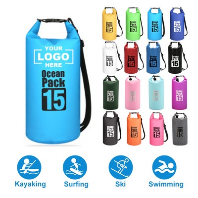 Custom 15L High Quality Roll Compression Waterproof Dry Bag