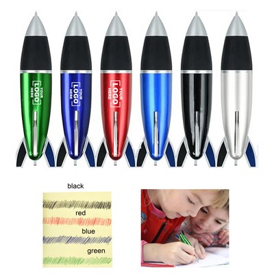 4 Color Ink Rocket Pen