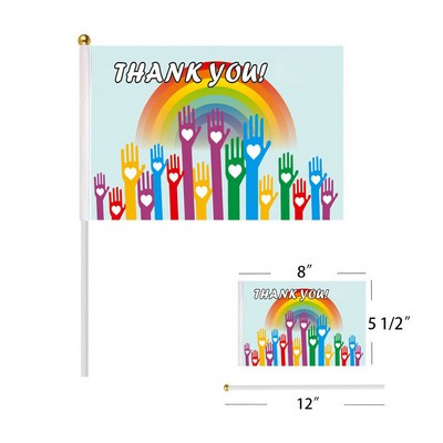 Rainbow Festival Hand Flags