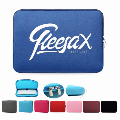 13" Neoprene Laptop Sleeve w/Suction Fabric & Two Zipper