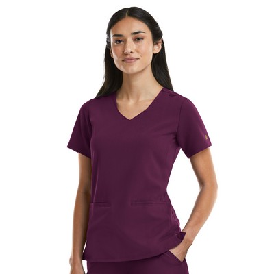 Maevn - Matrix Pro - Women's Two-Pocket Curved V-Neck Top