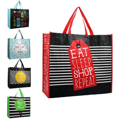 80g non-woven RPET Fabric Shopping Bag