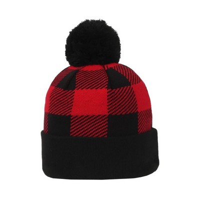 Outdoor Cap® Buffalo Plaid Acrylic Knit Watch Cap