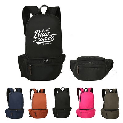 2-in-1 Folding Backpack