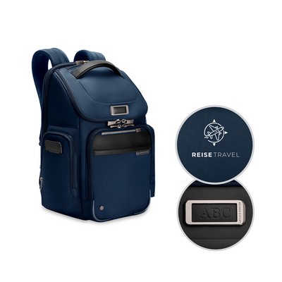 Briggs & Riley @Work Medium Widemouth Backpack - Navy