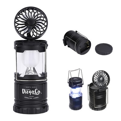 2 In1 Camping Lantern with Fan