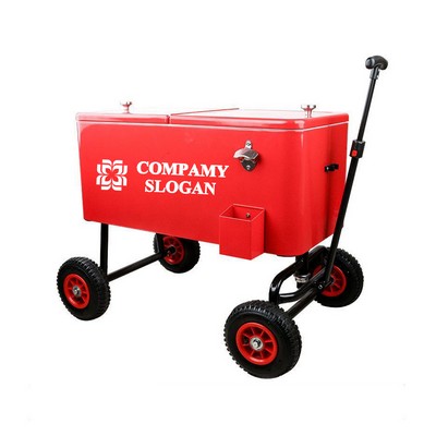 75L Vintage Metal Wagon Cooler