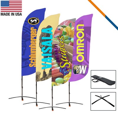 9' Karl Double-Sided Feather Flag