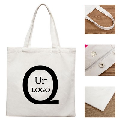 13.4 X 15 Inch Cotton Canvas Tote Bag