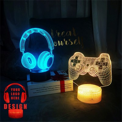 Customizable 16-Color 3D Illusion Night Light