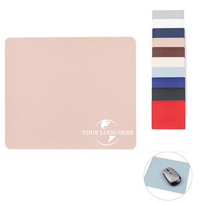 Small Solid Color PU Mouse Pad