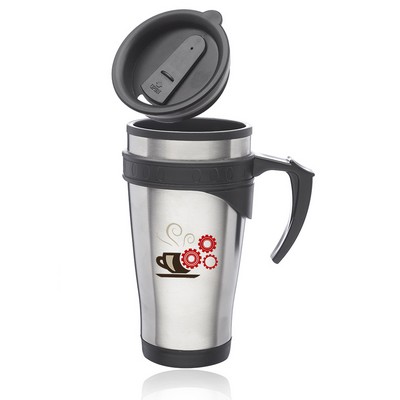 Sporty Stainless Steel Travel Mugs 16oz