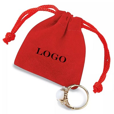 2" x 2-1/2" DELUXE VELVET DRAWSTRING POUCH.