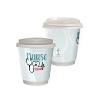 10 oz. Full Color Healthcare Insulated Paper Cup With Lid