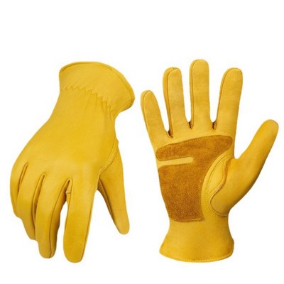 Cow Grain Driver's Glove