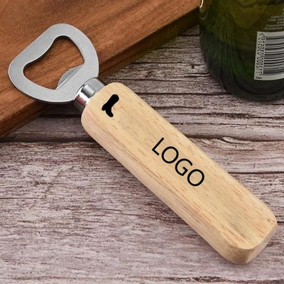 Wooden Handle Bottle Opener