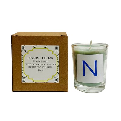 3 oz. Eco-Friendly Spanish Cedar Plant Based Candle