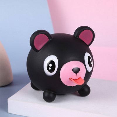 Black Bear Stress Ball with Tongue