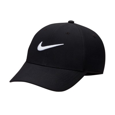 Nike® Dri-Fit Club Structured Swoosh Cap - Black