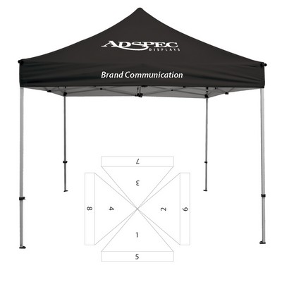 10' x 10' Premium Canopy and Frame - Printed