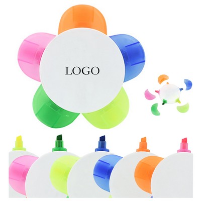 Flower Shape Watercolor Highlighter Pens