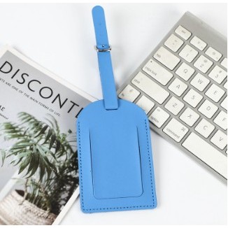 PU soft leather luggage tag