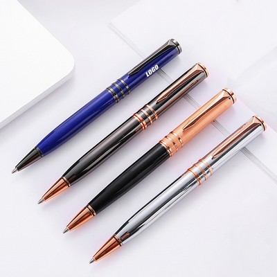 Gold Clip Business Executive Twist Metal Pen