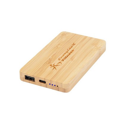 5000 mAh Bamboo Power Bank