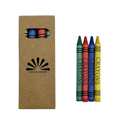 Compact 4-Color Crayon Set for Art and Fun