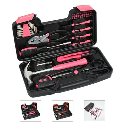 39 Piece Tool Set with Plastic Storage Case