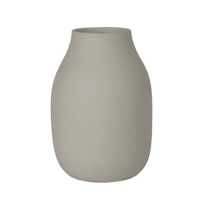 Blomus Colora Porcelain Vase 6 X 4 - Mourning Dove Gray