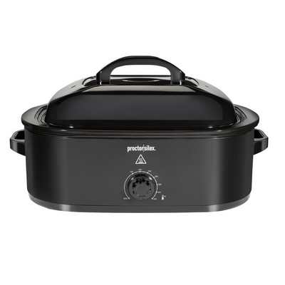 Proctor Silex Electric Roaster Oven w/Self-Basting Lid Black 18 Quarts