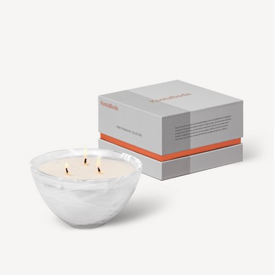 Contrast Candle White