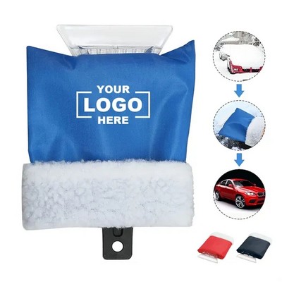 Portable Car Ice Scraper With Warm Gloves