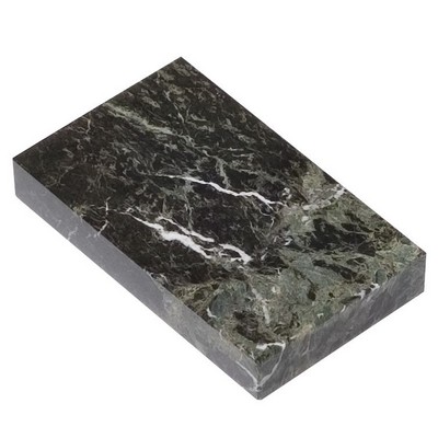 Jade Leaf Green Rectangular Marble Base (6"x¾"x3")