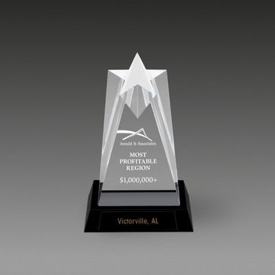 Star Tower™ Sculptured Star Award (3½"x6"x2")