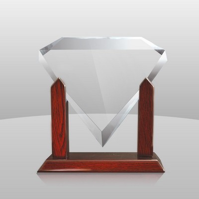 Clear Diamond Award (8"x9"x3")