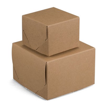 2 Piece Brown Kraft Lock Corner Box (14"x7"x4")