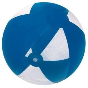 16" Inflatable Transparent w/ Solid Combination Beach Ball