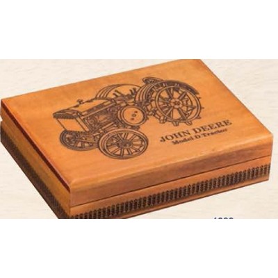 John Deere Vintage Tractor Wooden Box