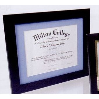 Matte Black Wood Certificate Frame - 11x14