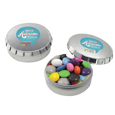 Small Push Top Tin - Chocolate Buttons