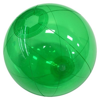 9" Inflatable Translucent Green Beach Ball