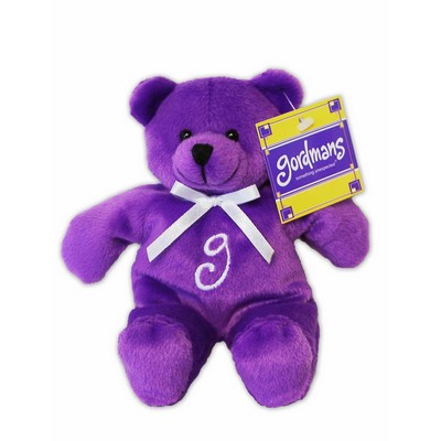 Plush Economy Beanie Bear w/ Ribbon & Direct Embroidery & Hang