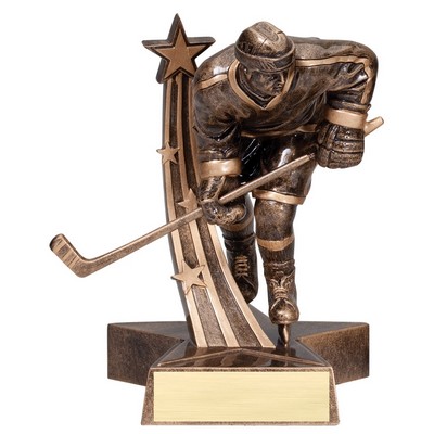 Hockey, Male Superstar Resin - 6-1/2"