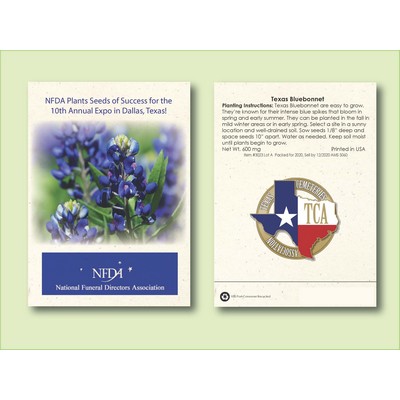 Texas Bluebonnet Seed Packet (3.25" x 4.5")