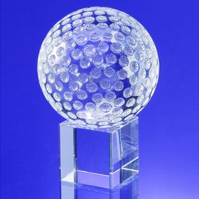 2 1/2" Golf Ball Award on Cube