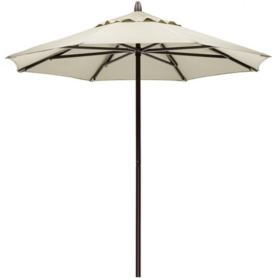 US Made 7 1/2 Foot Commercial Market Umbrella w/Powder Coated Aluminum Frame