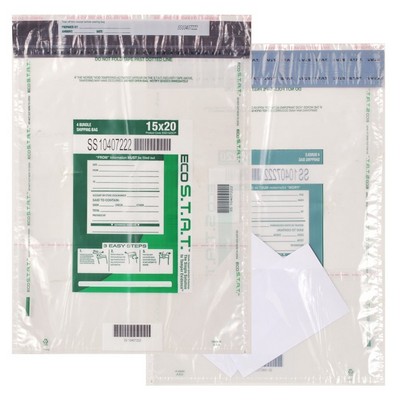 Eco Stat Cash, Evidence, Deposit, Security Bag w/ Pocket (15" x 20")